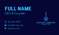 Blue Electric Guitar  Business Card