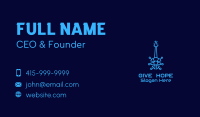 Blue Electric Guitar  Business Card