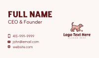 Fluffy Pet Dog Ball Business Card