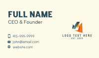 Colorful Company Letter M Business Card Design