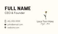Blossoming Business Card example 1