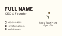 Yellow Flower Business Card Design