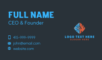 Ice Fire Thermal Business Card Design