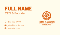 Orange Lion Badge Business Card