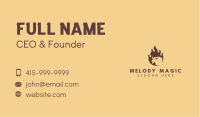 Flame Buffalo Barbeque Business Card
