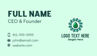 Herbal Essence Droplet Business Card Design