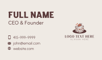 Strawberry Cake Bakery Business Card