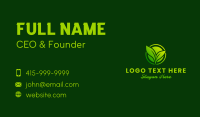 Green Plant Leaves Business Card