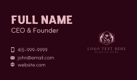 Elegant Floral Hand  Business Card