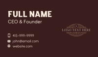 Elegant Dining Restaurant Business Card