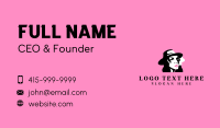 Woman Smoke Fashion Business Card