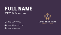 Elegant Royal Shield Business Card Design