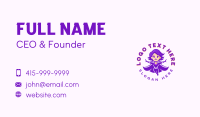 Comic Superhero Woman Business Card