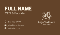Camping Cafe Business Card