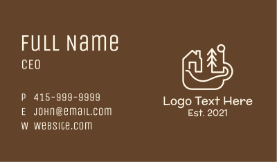 Camping Cafe Business Card