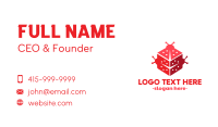 Red Insect Business Card example 3