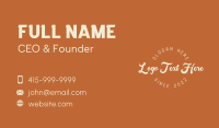 Classic Round Business Business Card