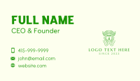 Green Elf Mascot  Business Card Design