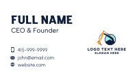 Land Excavator Equipment Business Card