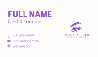  Elegant Eyelashes Spa Business Card Design