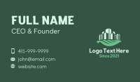 Cityscape Leaf Business Card Design