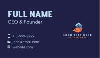 Heating & Cooling Home Business Card