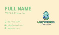 Nature Egg Landscape Business Card Design