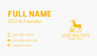 Golden Deer Coin  Business Card Design