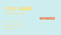 Children Store Business Card