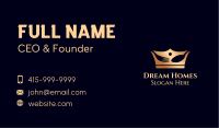 Gold Cutlery Crown  Business Card
