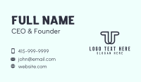 Agency Letter T Business Card