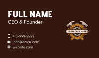 Sawmill Hammer Carpentry Business Card