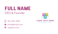 Kinder Block Alphabet Business Card