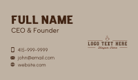 Brown Coffee Shop Business Card