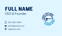 Blue Pressure Washer Business Card