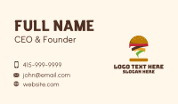 Tornado Burger Restaurant Business Card Design