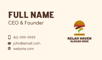 Tornado Burger Restaurant Business Card