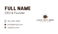 Flying Airport Coffee Cafe Business Card Design