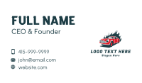 Blazing Car Racing Business Card