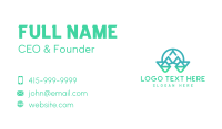 Green Triangle Business Card example 4