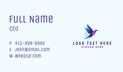 Abstract Creative Bird Business Card Image Preview
