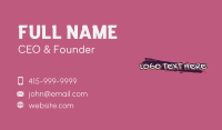 Urban Mural Wordmark Business Card