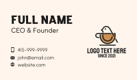 Bird Coffee Cup Business Card Design