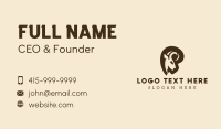 Curled Horns Ram Business Card