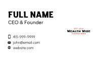 Asian Restaurant Wordmark Business Card Design