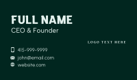 Company Brand Wordmark Business Card