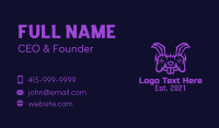 Purple Bunny Controller  Business Card Design