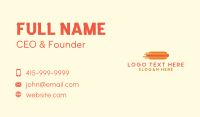 Fast Hot Dog Stand Business Card