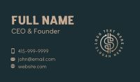 Digital Crypto Letter S Business Card