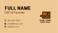 Brown Cafe Coffee Cup  Business Card